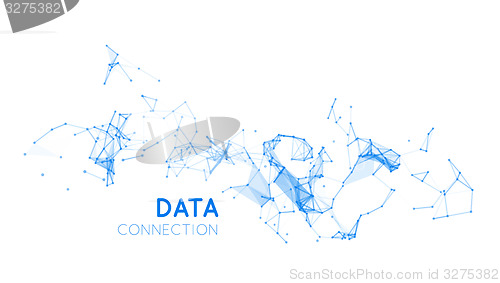 Image of Abstract network connection background