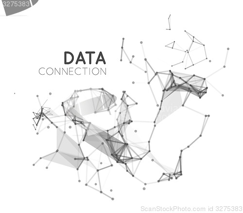 Image of Abstract network connection background