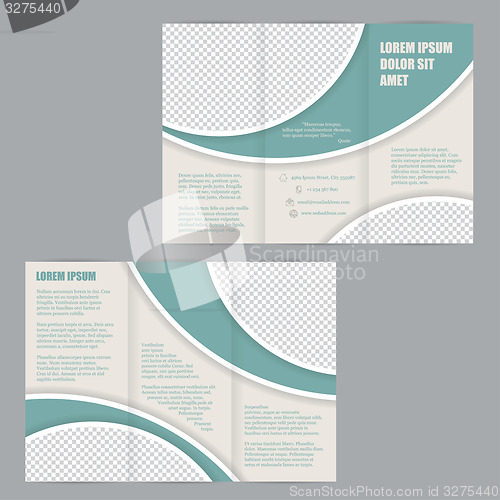 Image of Tri-fold flyer brochure design template