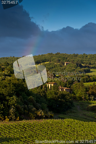 Image of Landscape and evening. Tuscany, Italy