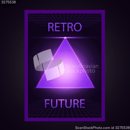 Image of Abstract triangle future vector background
