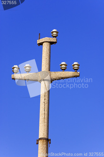 Image of Old light pole