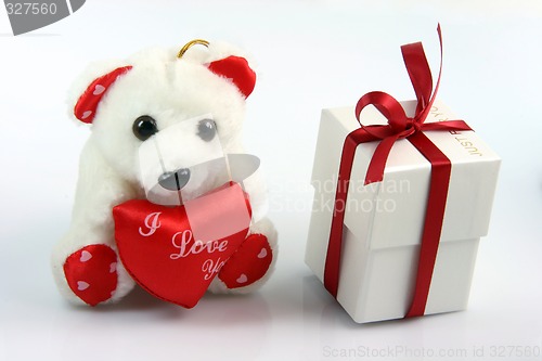 Image of i love you bear and jewel