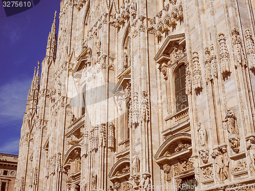 Image of Retro look Milan Cathedral