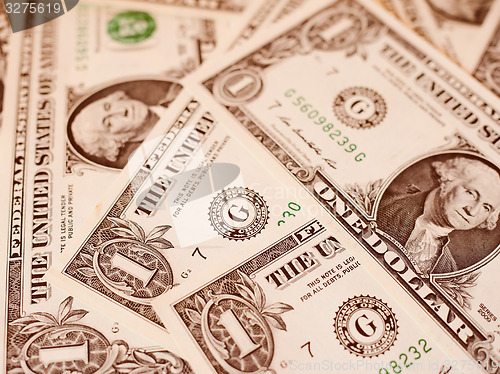 Image of Retro look Dollar notes 1 Dollar