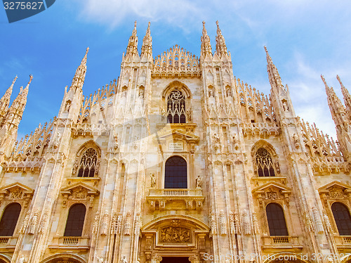 Image of Retro look Milan cathedral