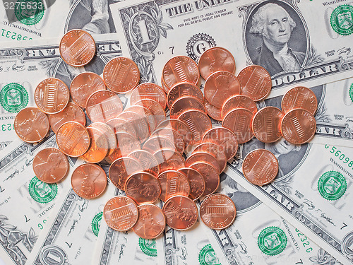 Image of Dollar coins and notes