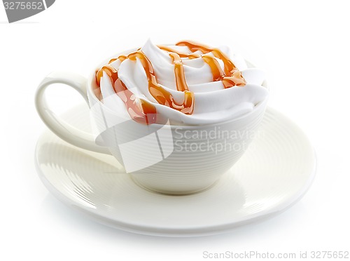 Image of cup of caramel latte coffee