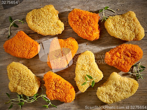 Image of various chicken nuggets