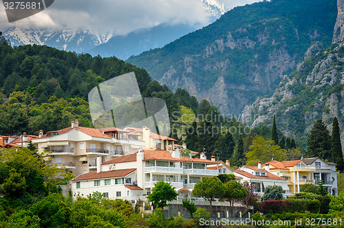 Image of Litohoro town near Mount Olympus in Greece