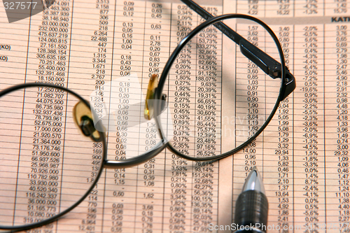 Image of stocks and spectacles