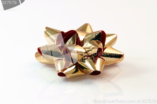 Image of gold gift bow