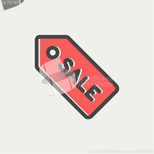 Image of Sale tag thin line icon