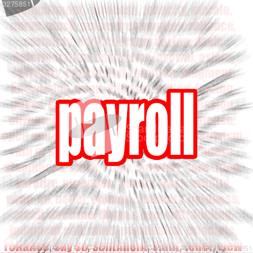 Image of Payroll word cloud