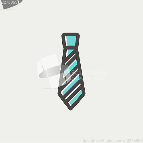 Image of Necktie thin line icon