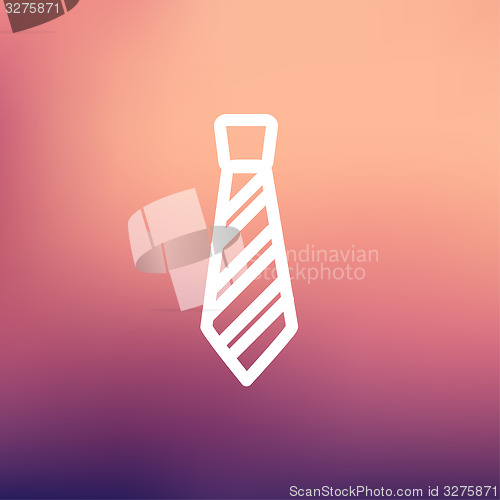 Image of Necktie thin line icon