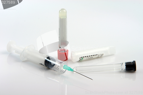 Image of injection and test