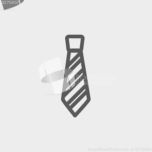 Image of Necktie thin line icon