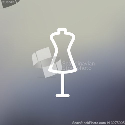 Image of Mannequin thin line icon