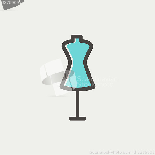 Image of Mannequin thin line icon