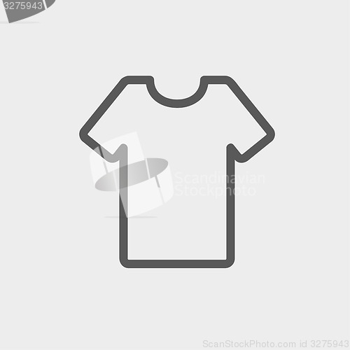 Image of T-shirt thin line icon