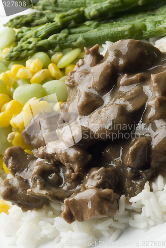 Image of beef burgundy dinner plate