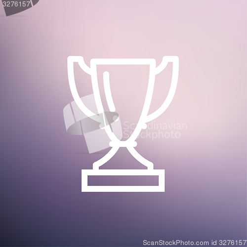 Image of Trophy thin line icon