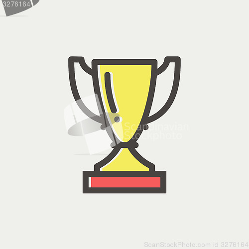 Image of Trophy thin line icon
