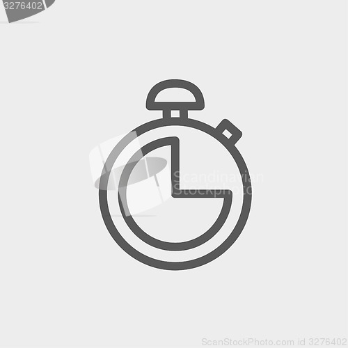 Image of Stopwatch thin line icon