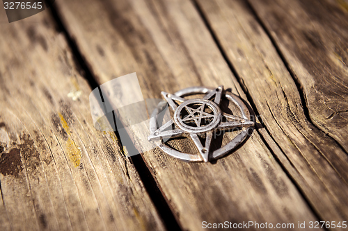 Image of Pentagram closeup photo