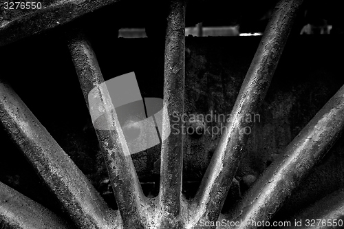 Image of Industrial worn metal closeup photo