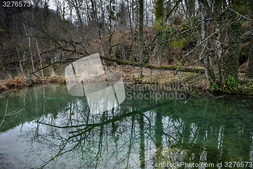 Image of Small Pond at Plitvice lakes national park