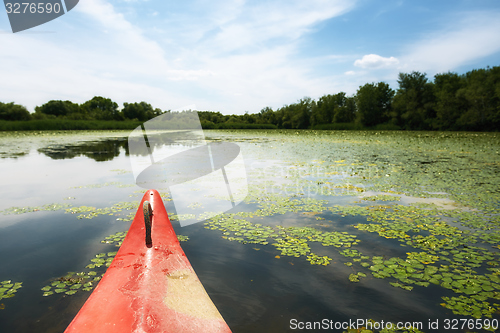 Image of Canoe on a Lake