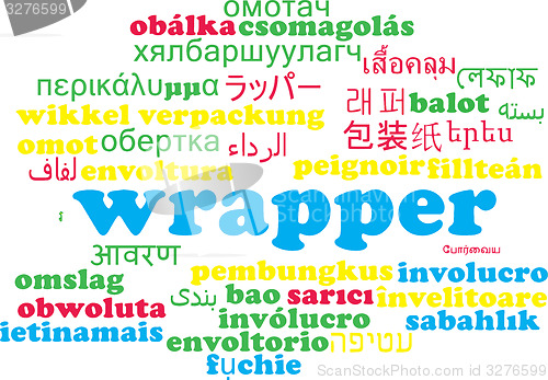 Image of Wrapper multilanguage wordcloud background concept