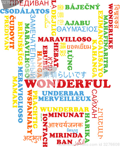 Image of Wonderful multilanguage wordcloud background concept
