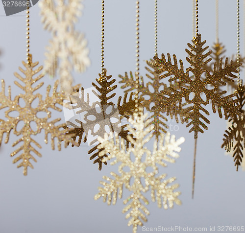 Image of Christmas snowflakes