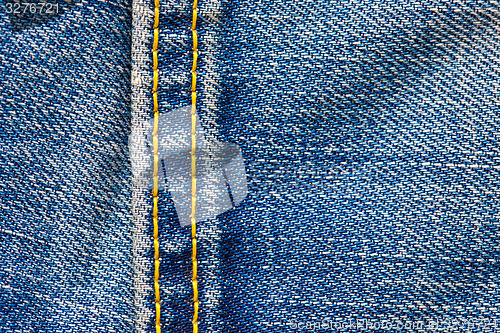 Image of seam on the jeans