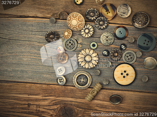 Image of still life with vintage buttons