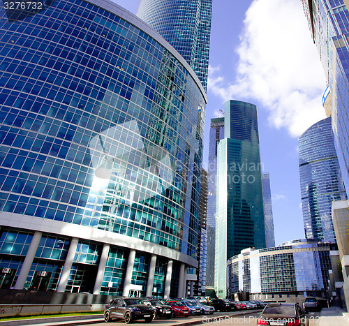 Image of Moscow\'s skyscrapers