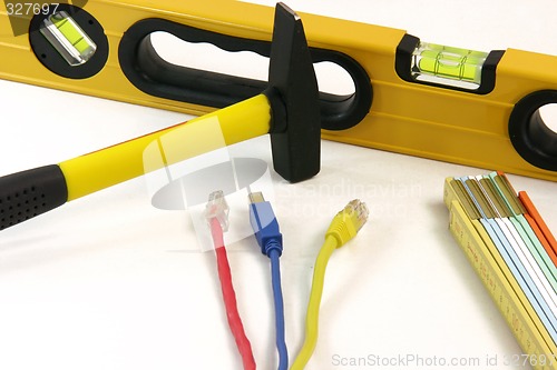 Image of under construction tools