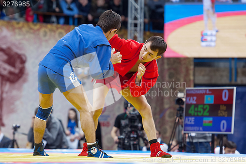 Image of Kanzhanov Beimbet (R) vs Umbayev Nasimi (B)