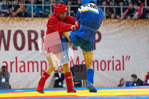 Image of Kanzhanov B. (Red) vs Umbayev N. (Blue)