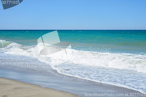 Image of Sand of beach Mediterranean sea