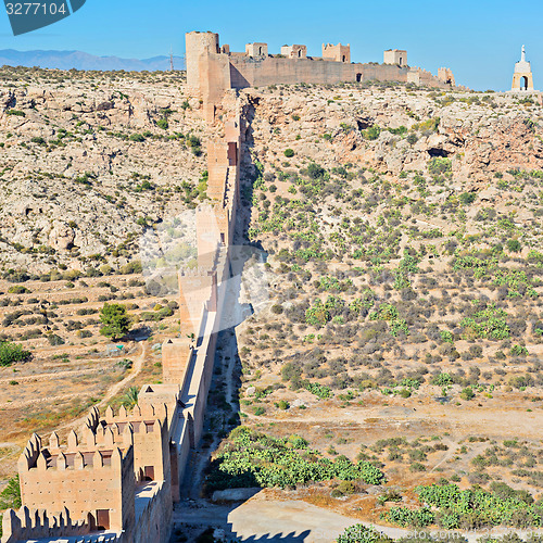Image of Moorish Castle, Almeria, Andalusia, Spain
