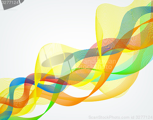 Image of abstract wavy lines graphic