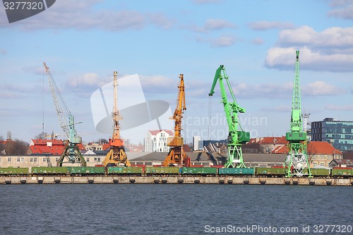 Image of Dock with cranes