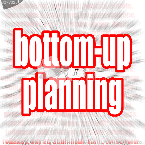 Image of Bottom-up planning