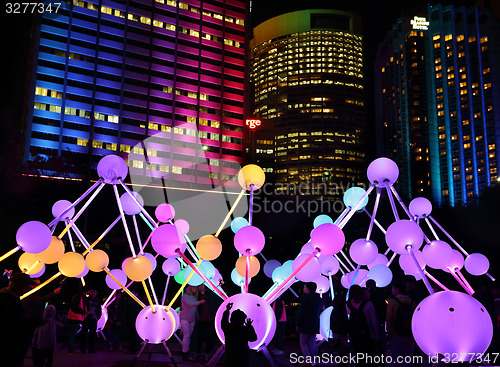 Image of Participants enjoying Affinity light at Vivid Sydney