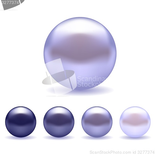 Image of Exotic Blue Pearls Set