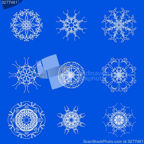 Image of White Snow Flakes 